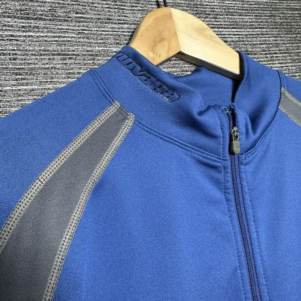 Novara Jacket Men's M Blue Full Zip Stretch Bike Cycling